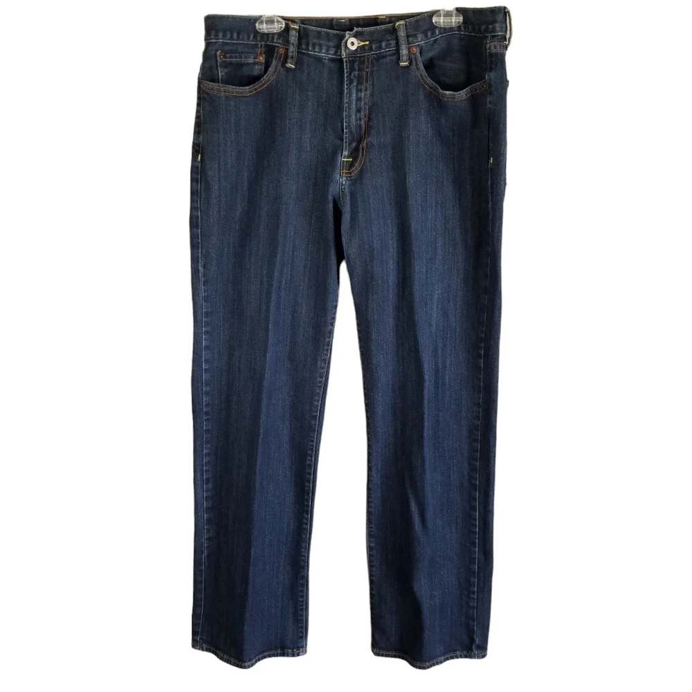 LUCKY BRAND Jeans 361 Vintage‎ Straight Dark Stretch Denim Mens 36x31